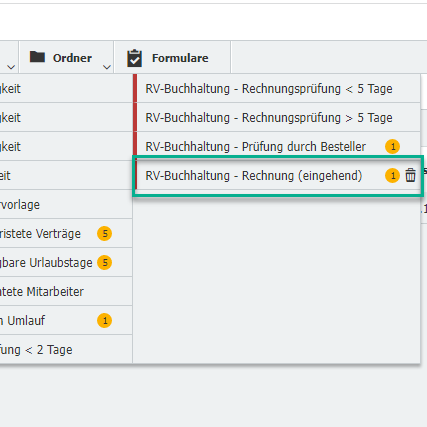 DocuWare Tasklisten Benutzer